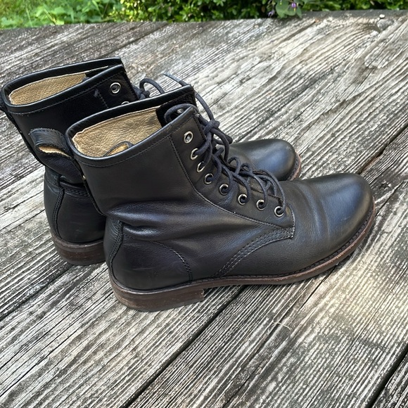 Frye Veronica Combat Boot Bootie lace up 3476276 9B 9 - Picture 2 of 11
